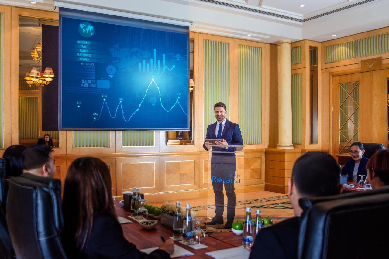 Al Ain Rotana Otel Dış mekan fotoğraf A projection screen in use